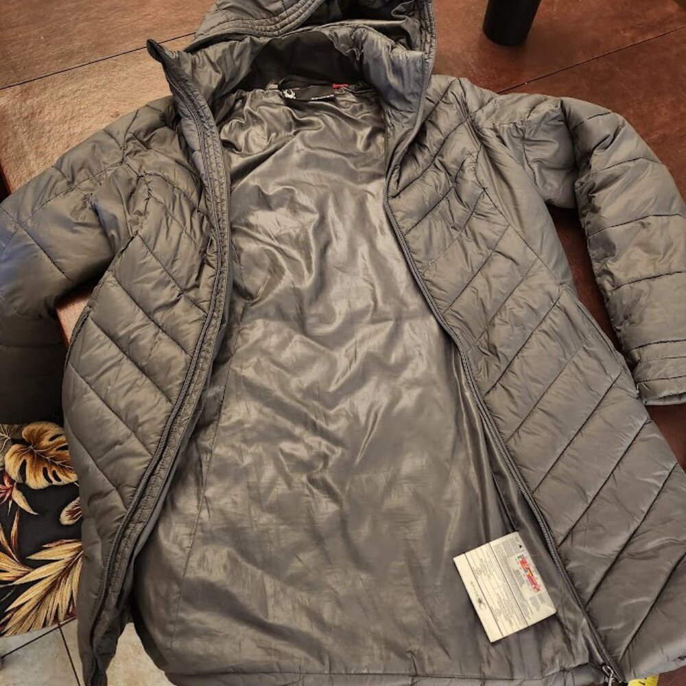 Spyder Long Puffer with hood